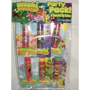 Moshi Monsters Party Pack 6 Flavored Lip Balm Set Chapped Chap Stick Moisturizer